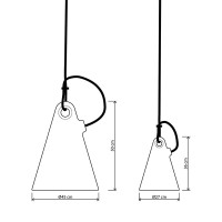 Martinelli Luce TRILLY LED Lampada a sospensione parete