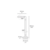 Flos Wallstick Pipe 1 adjustable bollard
