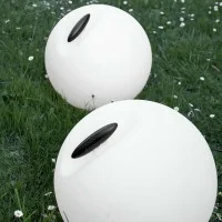 Martinelli Luce BOWL sphere outdoor floor lamp with diffused