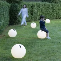 Martinelli Luce BOWL sphere outdoor floor lamp with diffused