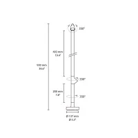 Flos Wallstick 2 Double adjustable bollard