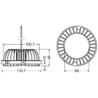 Osram PrevaLED COIN 111 G1 17.5W 220-240V 830 3000K 1250 lm 40°
