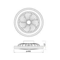 Mantra Gamer led ceiling fan lamp Mantra Gamer led ceiling fan lamp