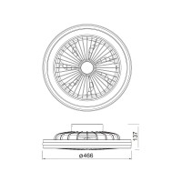 Mantra Gamer ventilatore da soffitto led