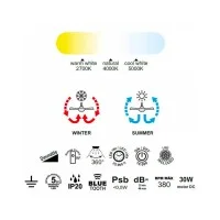 Mantra Kilimanjaro mini led ceiling fan for outdoor Mantra Kilimanjaro mini led ceiling fan for outdoor