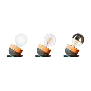 AVG Calypso lampada da tavolo in legno e cemento