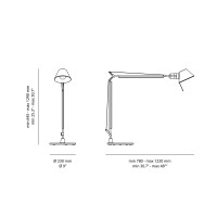 Artemide Tolomeo E27 lampada da tavolo nero