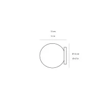 Fontana Arte Pallina ceiling wall lamp