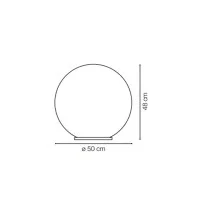Ideal Lux Sole PT1 Floor Lamp E27 60W Garden Sphere Outdoor Ideal Lux Sole PT1 Floor Lamp E27 60W Garden Sphere Outdoor