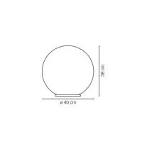 Ideal Lux Sole PT1 Floor Lamp E27 60W Garden Sphere Outdoor Ideal Lux Sole PT1 Floor Lamp E27 60W Garden Sphere Outdoor