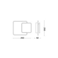 Ideal Lux Pouche led wall lamp