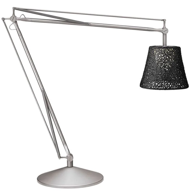 Flos Superarchimoon Outdoor Floor Lamp phospho-chromated Flos Superarchimoon Outdoor Floor Lamp phospho-chromated