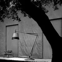 Flos Superarchimoon Outdoor Floor Lamp phospho-chromated