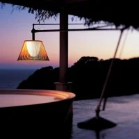 Flos Superarchimoon Outdoor Floor Lamp phospho-chromated
