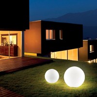 Ideal Lux Sole PT1 Lampada da Terra E27 60W Sfera Da Giardino