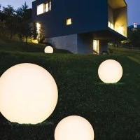 Ideal Lux Sole PT1 Floor Lamp E27 60W Garden Sphere Outdoor