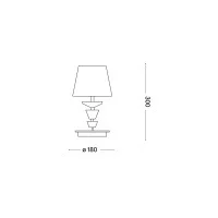 Ideal Lux Pegaso lampada da tavolo