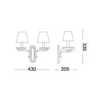 Ideal Lux Pegaso wall lamp