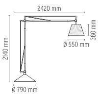 Flos Superarchimoon Floor Lamp By Philippe Starck 2000 Archimoon