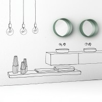 Minotti DOT specchio circolare