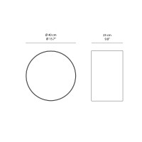 Minotti DOT circular mirror