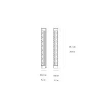 Fontana Arte Frenesi lampada da parete soffitto led