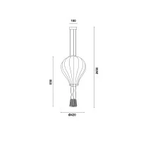 Ideal Lux Dream Big lampada da sospensione