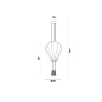 Ideal Lux Dream Big suspension lamp