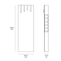 Minotti Betty mirror coat hanger