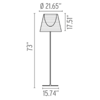 Flos Ktribe F3 1830mm Lampada da Terra per Interno a luce Flos Ktribe F3 1830mm Lampada da Terra per Interno a luce