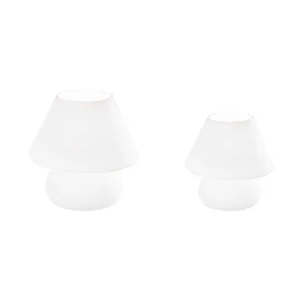 Ideal Lux Prato lampada da tavolo in vetro soffiato