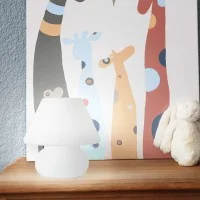 Ideal Lux Prato table lamp in blown glass