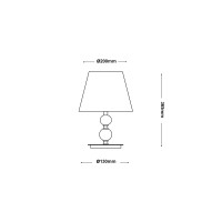 Ideal Lux Queen table lamp