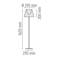 Flos Ktribe F2 1620mm Floor Lamp diffused lighting dimmable