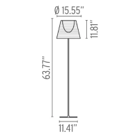 Flos Ktribe F2 1620mm Floor Lamp diffused lighting dimmable