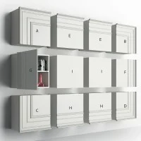 Minotti Gessolina Pensile wall case