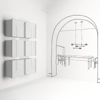 Minotti Gessolina Pensile wall case