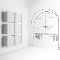 Minotti Gessolina Pensile wall case