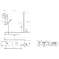 Meanwell Alimentatore LRS-75-24 76.8W 24V 3.2A LED Driver