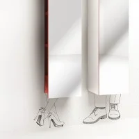 Minotti Ambrogio specchio contenitore Minotti Ambrogio specchio contenitore