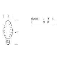 Bot Lighting Tortiglione Full Light led lamp