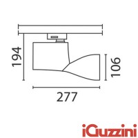 IGuzzini Lux medium Proiettore da binario Orientabile 70W G8,5