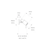 DCW Biny Spot applique