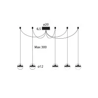 copy of Lumina Limbus Frosted modular suspension lamp