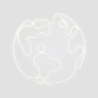 Artemide La Linea 25 Earth wall ceiling lamp
