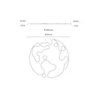 Artemide La Linea 25 Earth wall ceiling lamp
