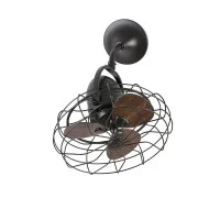 Faro 33715 Keiki Ventilatore da Soffitto Stile Retro
