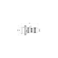Spina mobile industriale 3P+T 16A 346-415V waterproof