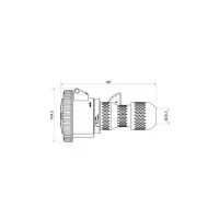 Industrial mobile socket 3P+T 16A 380-415V waterproof Industrial mobile socket 3P+T 16A 380-415V waterproof