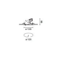 IGuzzini Pixel Led plus 125mm faretto da incasso dimmerabile